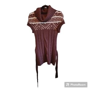 DEVOTED Short Sleeve Long Sweater